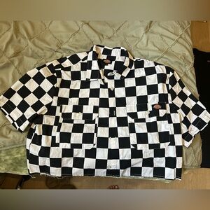 Dickies Black and White Checkered Shirt
